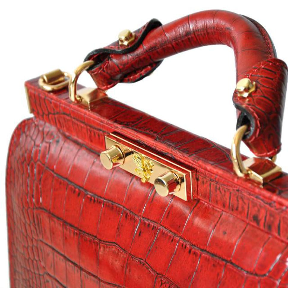 Pratesi KGR153 - Vittoria Colonna King Woman Bag in real leather King Gray