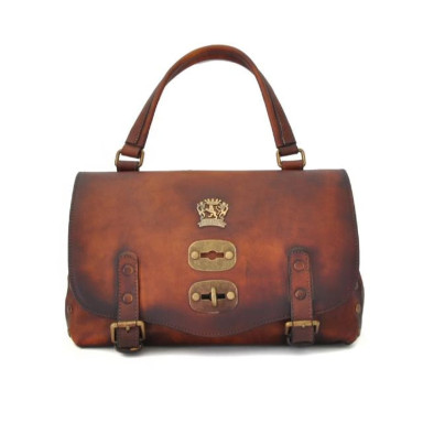 Pratesi BMA162/P - Woman Bag Castell'Azzara Small in cow leather Bruce Brown