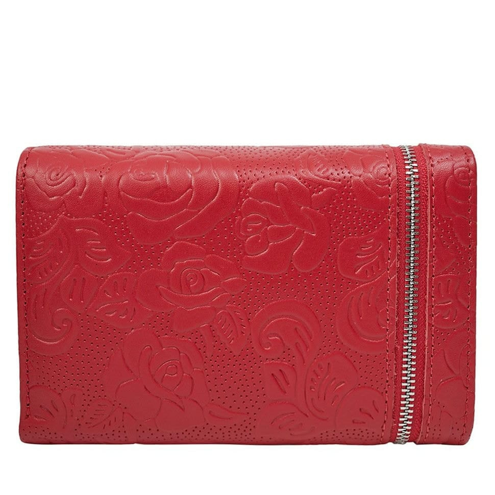 Гаманець жіночий Desisan 154-424 червоні квіти