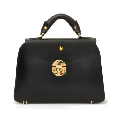 Pratesi RNE285/P - Veneziano Small Lady Bag in cow leather Radica Black
