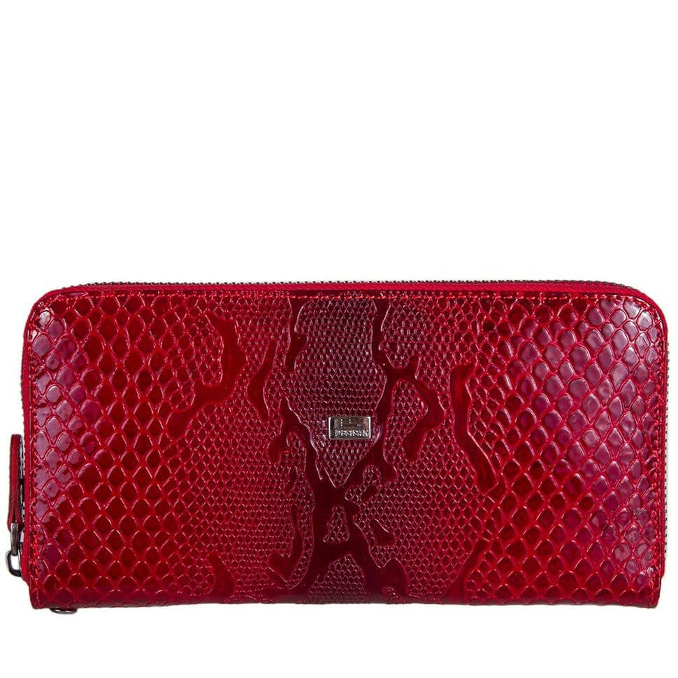 Гаманець жіночий шкіряний Desisan 09-500 червоний візерунок