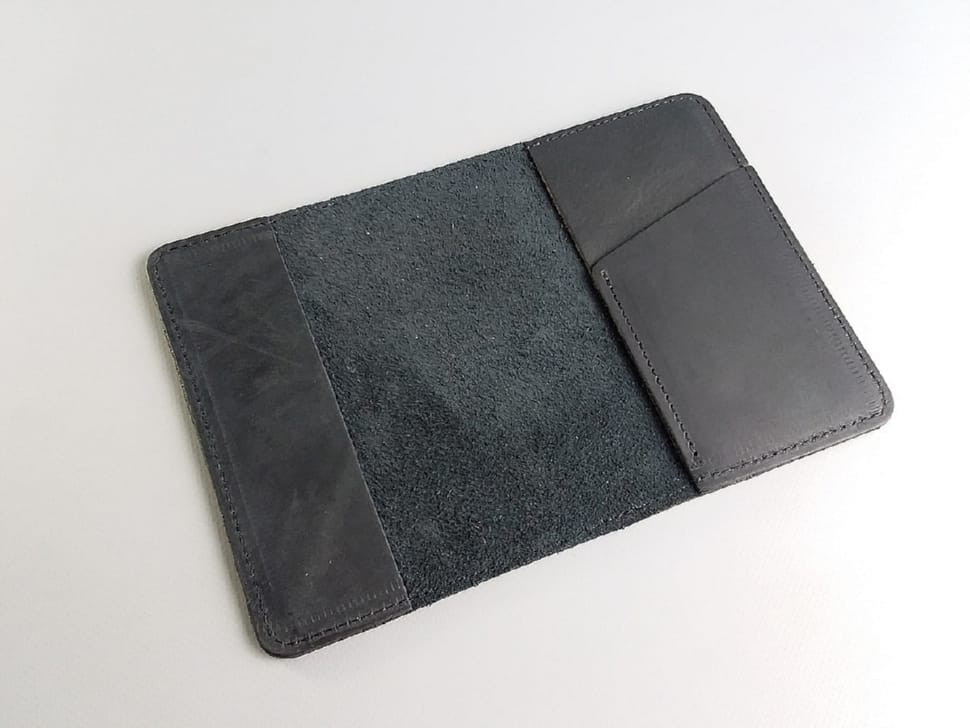 Leather passport cover C501