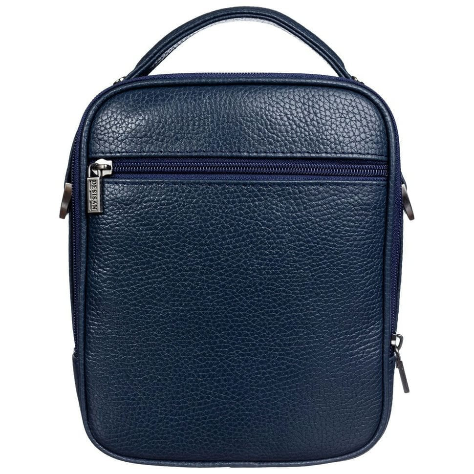 Барсетка м'яка шкіряна Desisan 3022-315 синій флотар