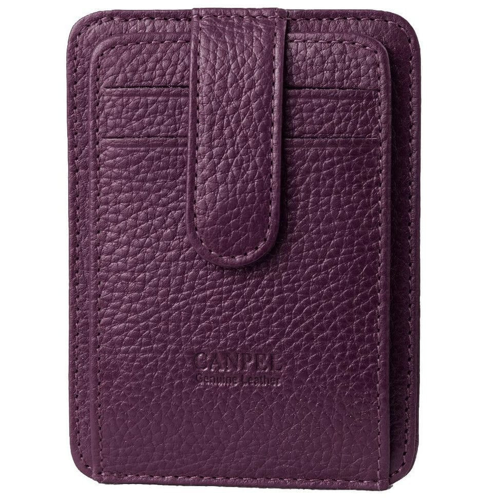 Кредитниця шкіряна CANPEL 091-95 фіолетовий флотар