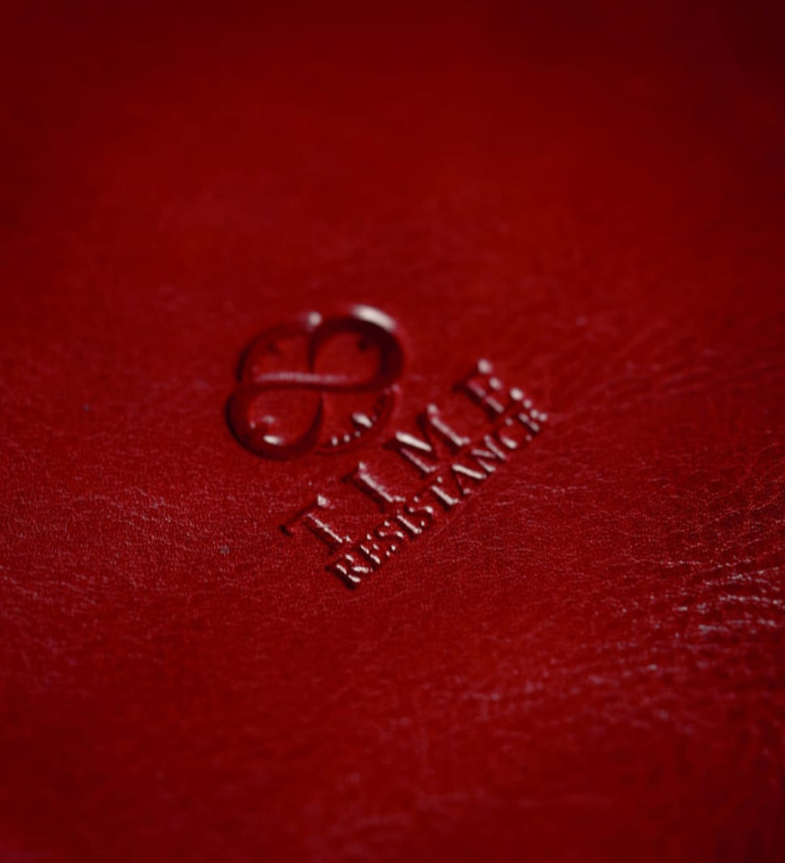 Жіноча шкіряна косметичка Dopp Kit - All the Kings Men - Червоний колір - Time Resistance 5231901W