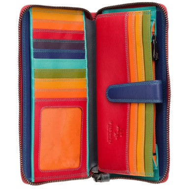 Гаманець жіночий Visconti SP33 Iris c RFID (Red Multi)