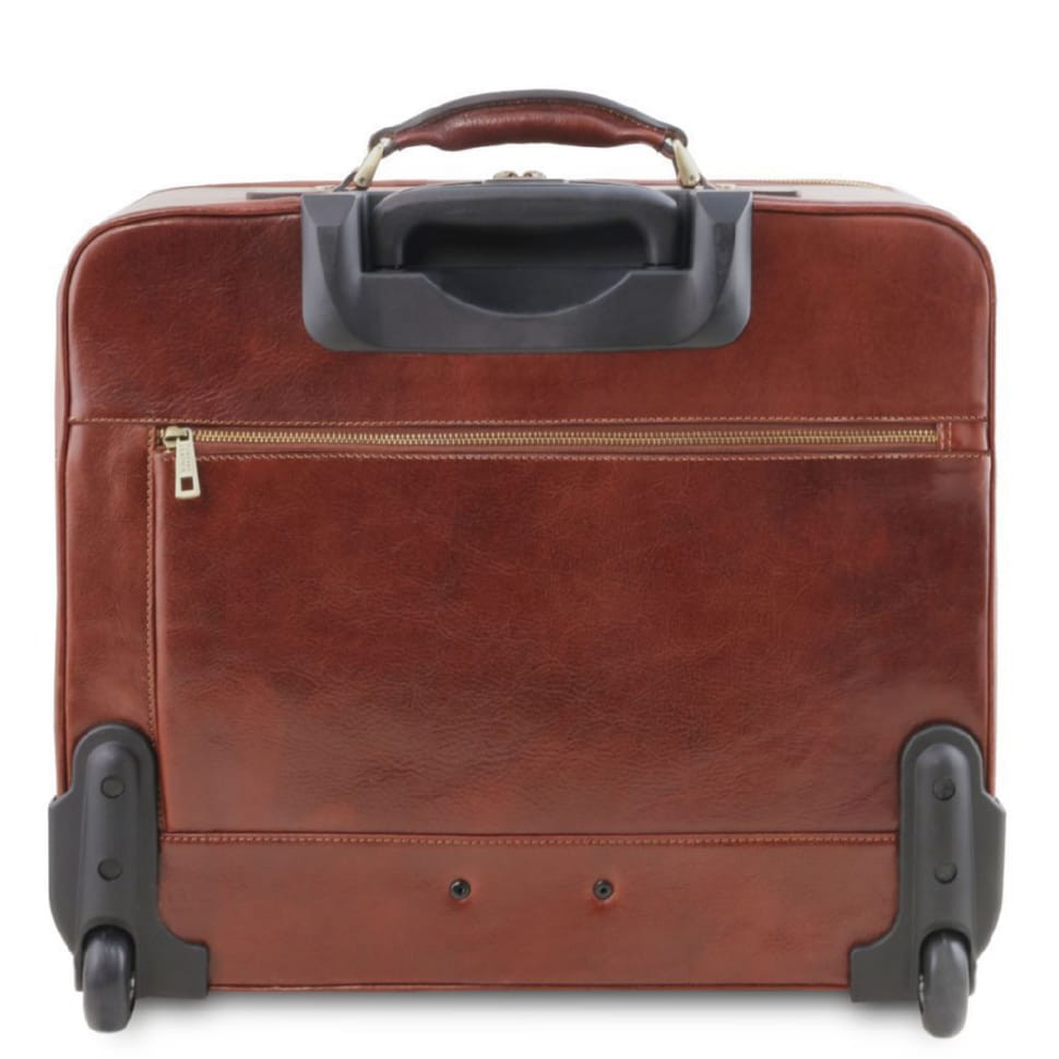 Шкіряна салонна сумка валіза пілота Varsavia Tuscany Leather TL141888