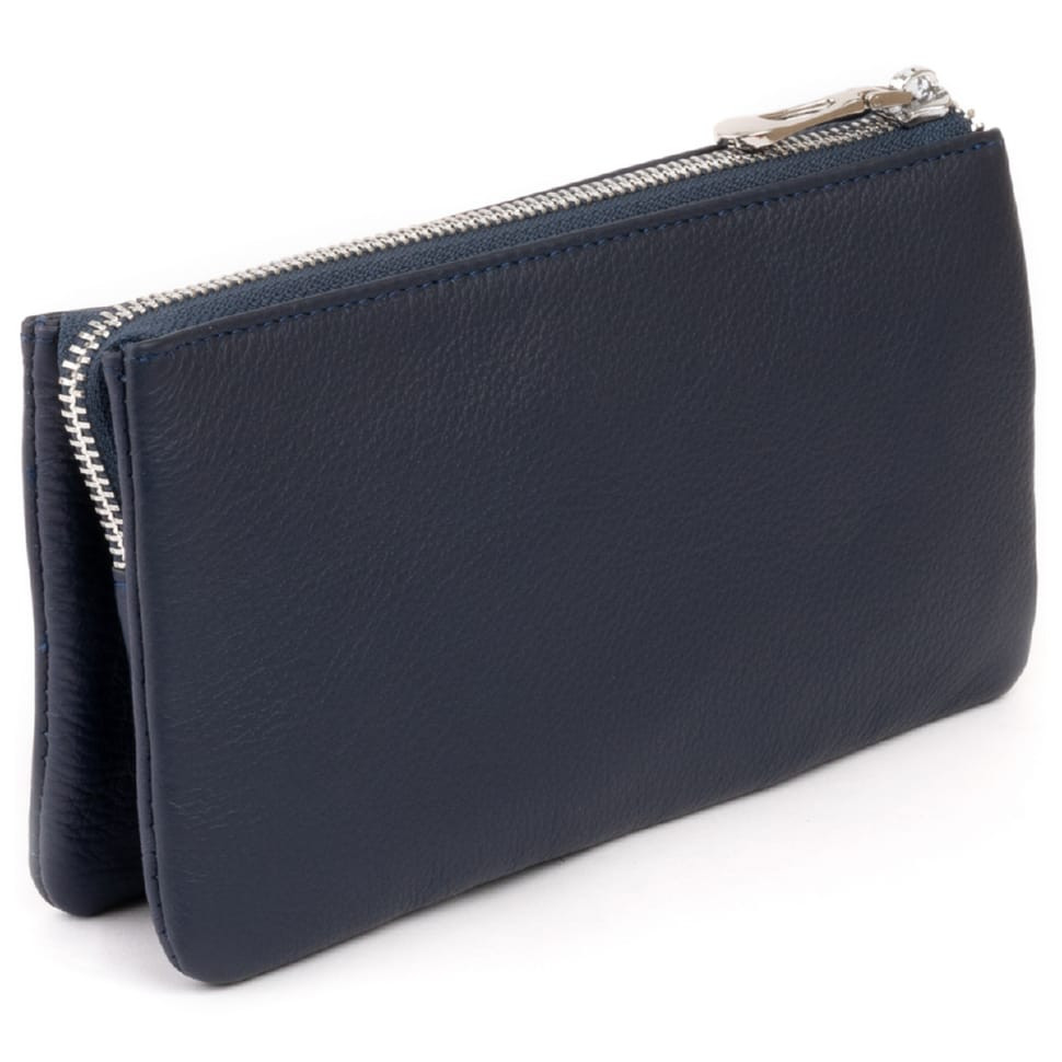 Textured men's money wallet made of genuine leather with crocodile embossing CANPELLINI 21943 Brown