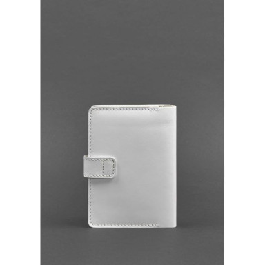 Leather cover for passport 3.0 white