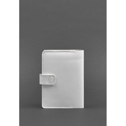 Шкіряна обкладинка для паспорта 3.0 біла