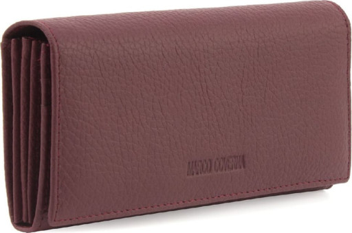 Бордовий жіночий гаманець із натуральної шкіри Marco Coverna MA501-1 WineRed