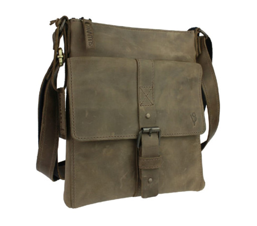 Сумка чоловіча шкіряна планшетка SULLIVAN 35479(25) оливкова