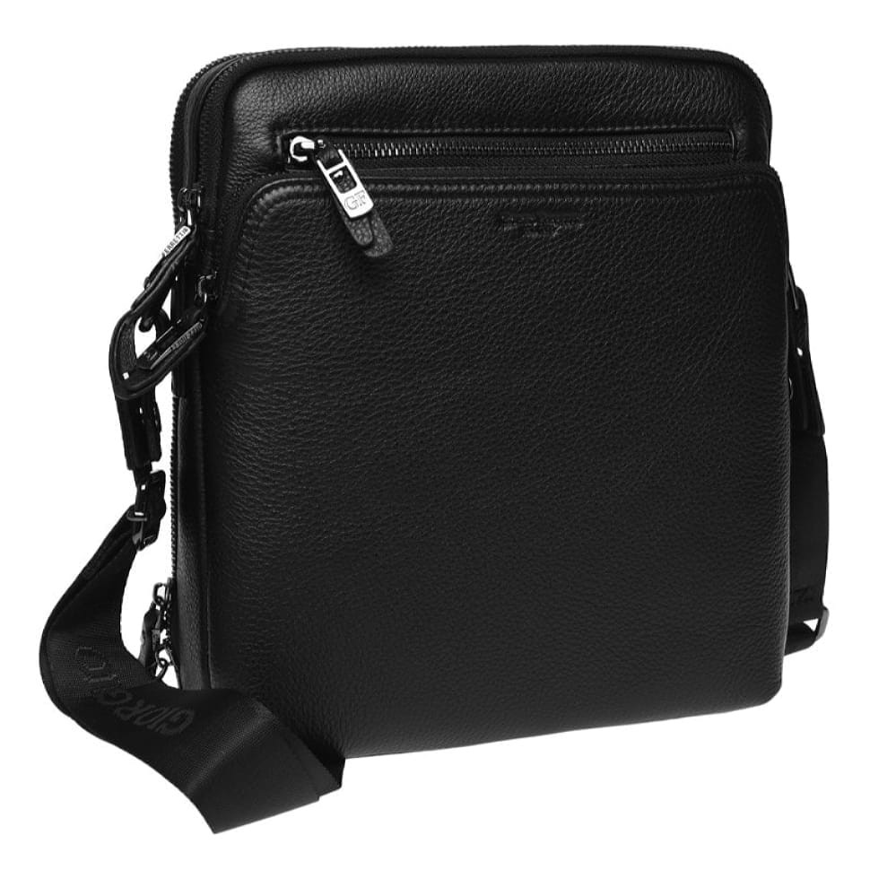 Чоловіча шкіряна сумка Giorgio Ferretti 5270-8-black