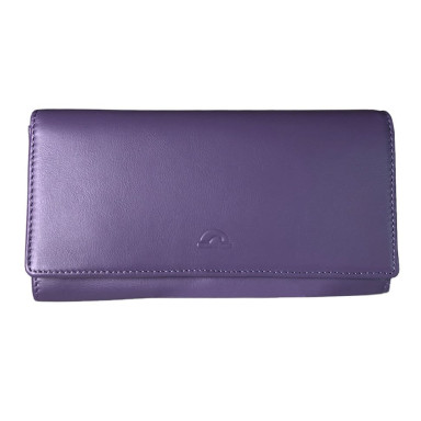 Leather wallet New Rainbow 3435 viola lilac
