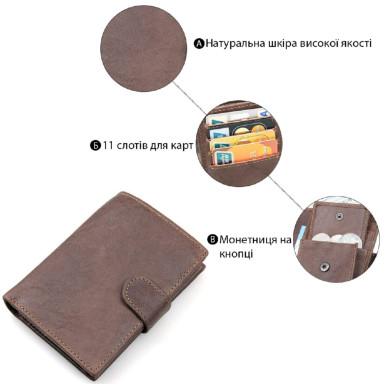 Men's wallet Vintage 14404 Brown