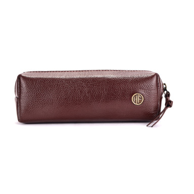 Hammonds Flycatcher UC501 Redwood Brown Leather Cosmetic Case