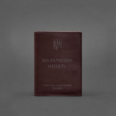 Leather cover for officer ID 9.0 burgundy