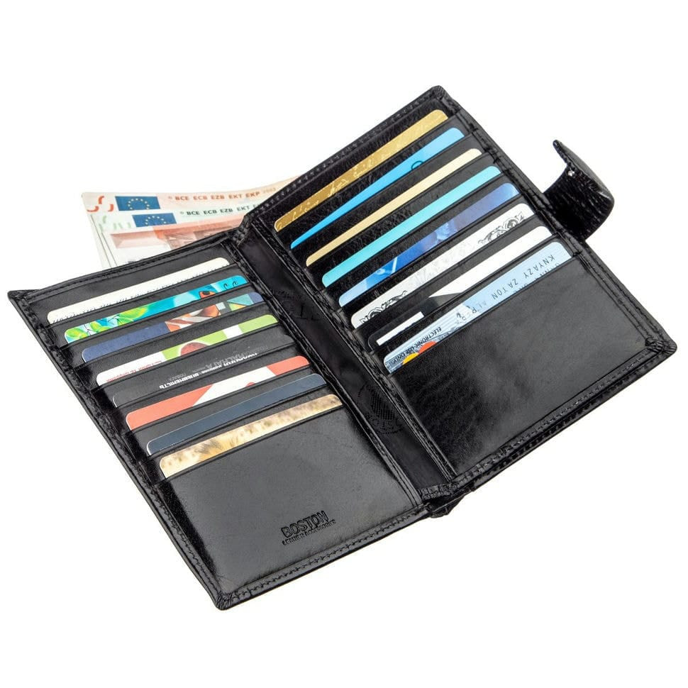 Чоловік місткий гаманець Boston 18817 Чорний