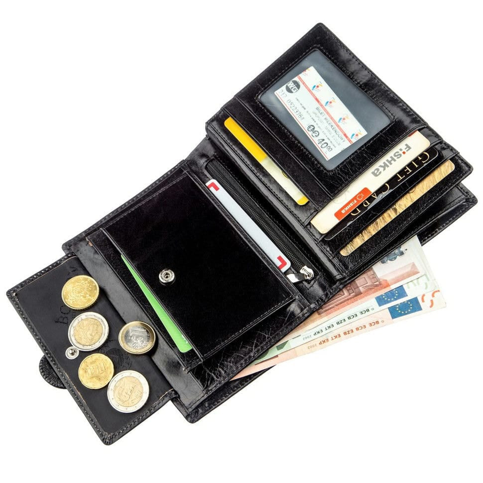 Чоловік місткий гаманець Boston 18817 Чорний