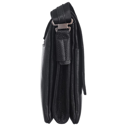 Барсетка м'яка шкіряна DESISAN 1359-01 дрібний чорний флотар