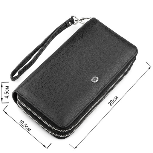 Чоловічий гаманець клатч на зап'ясті ST Leather ST127 натуральна шкіра