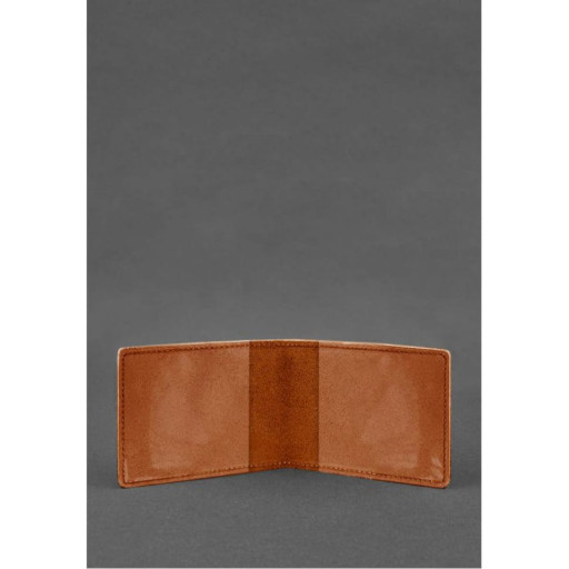 Шкіряна обкладинка для посвідчення міністерства оборони світло-коричнева