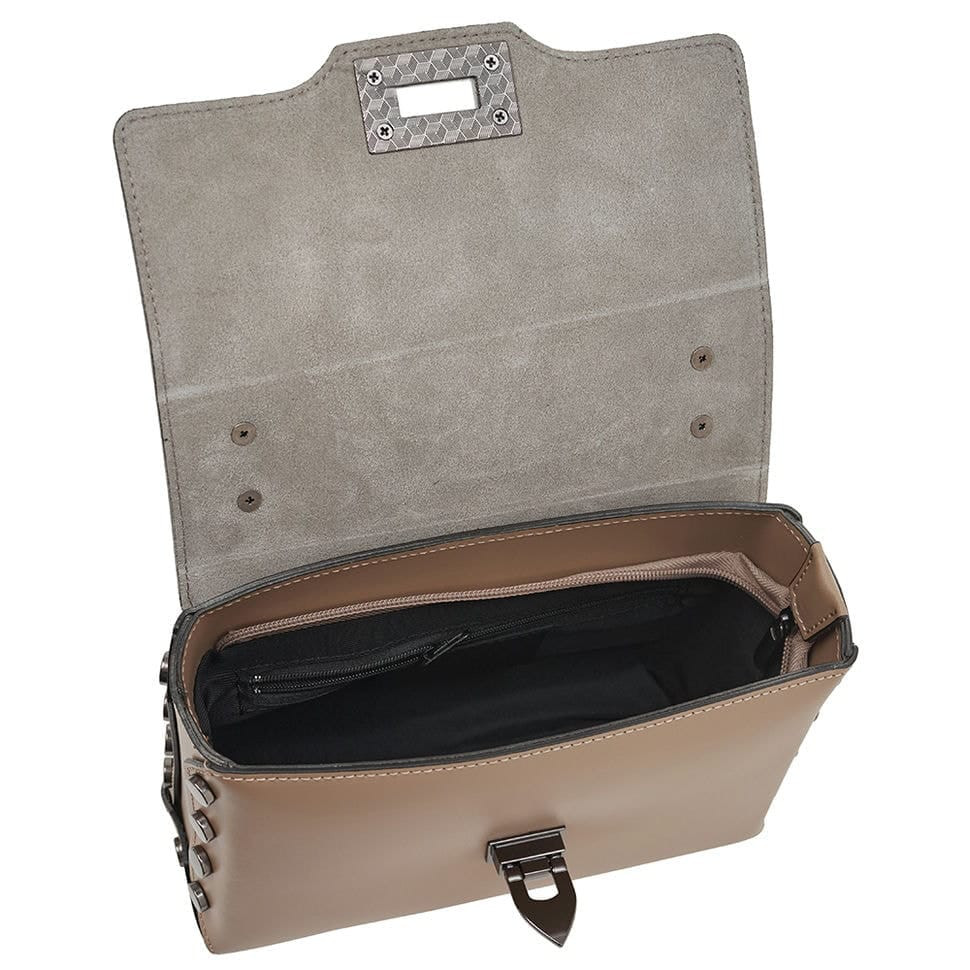Virginia Conti Italy leather bag for women - Art2209_gtaupe