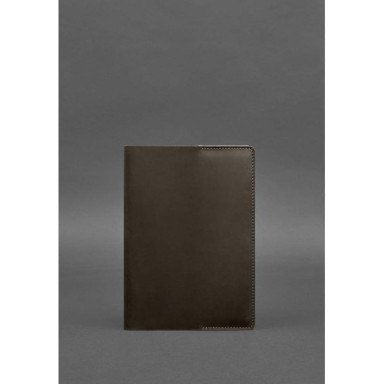 Leather cover for notebook 6.0 (soft-book) dark brown