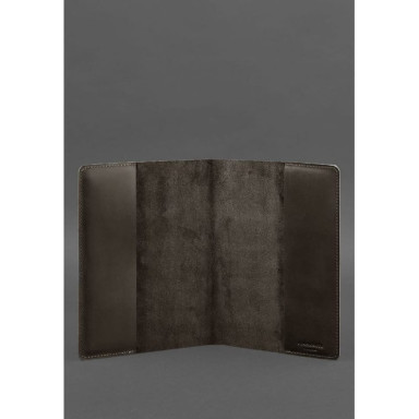 Leather cover for notebook 6.0 (soft-book) dark brown
