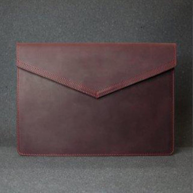 Leather case for MacBook 12' Crazy Horse leather, burgundy