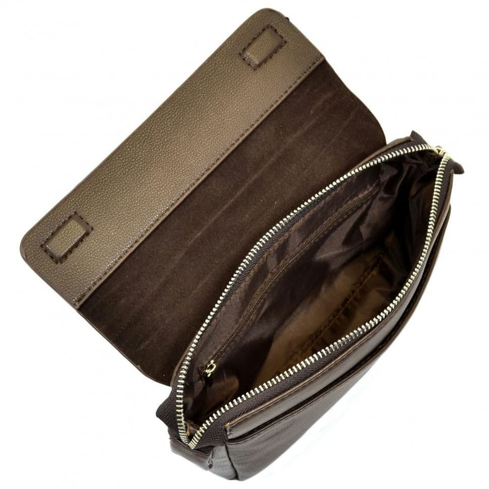 Барсетка кістева зі шкірозамінника BONIS 5679-119 коричнева