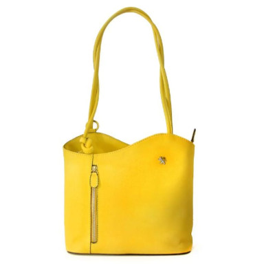 Pratesi BYE465/P - Shoulder Bag Consuma Small in cow leather Bruce Yellow