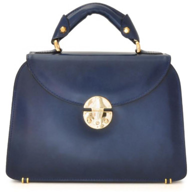 Pratesi RBL285/P - Veneziano Small Lady Bag in cow leather Radica Blue