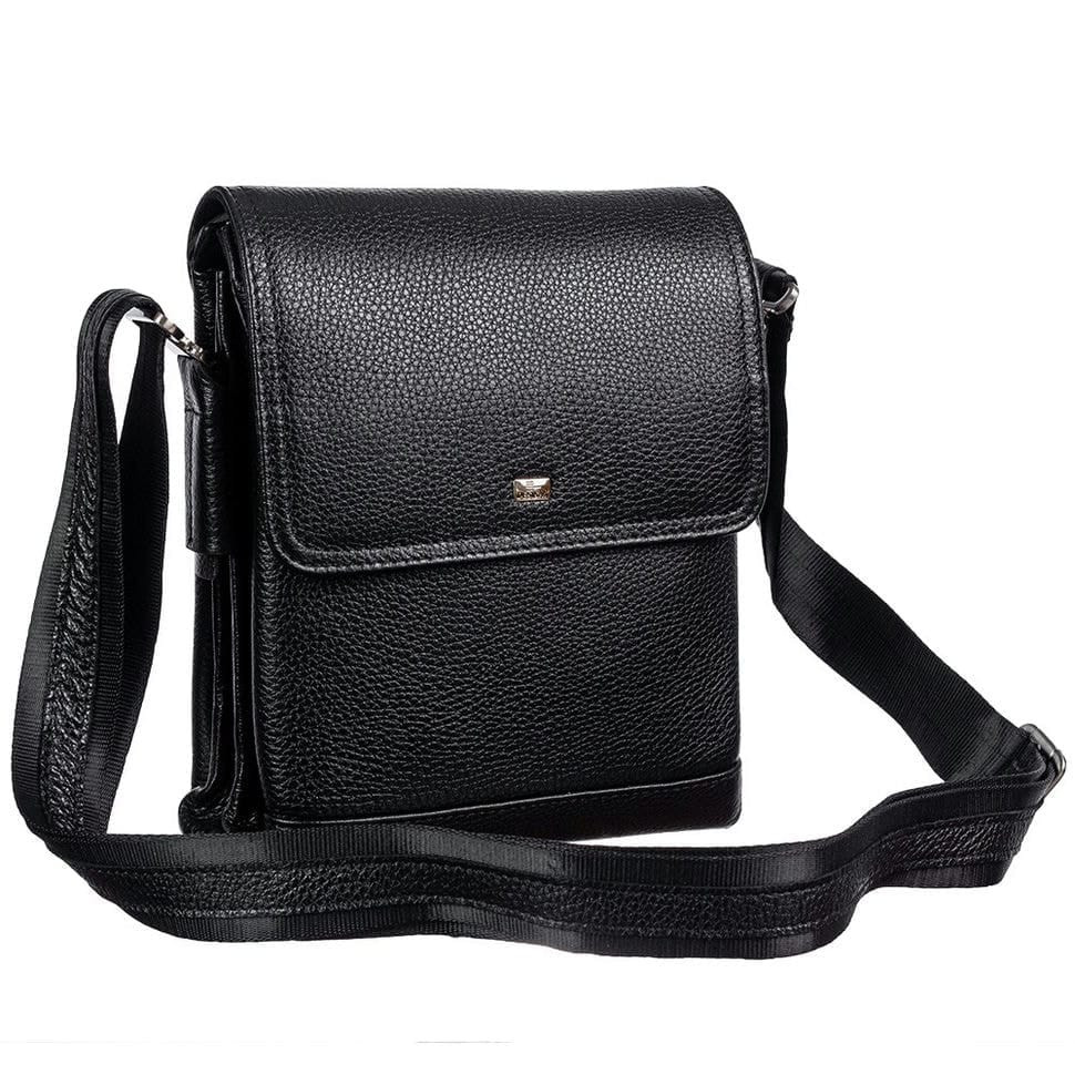 Барсетка м'яка шкіряна DESISAN 1354-01 чорний флотар