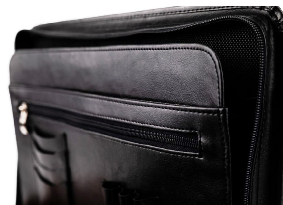 Business folder made of imitation leather AMO SSBW05 black