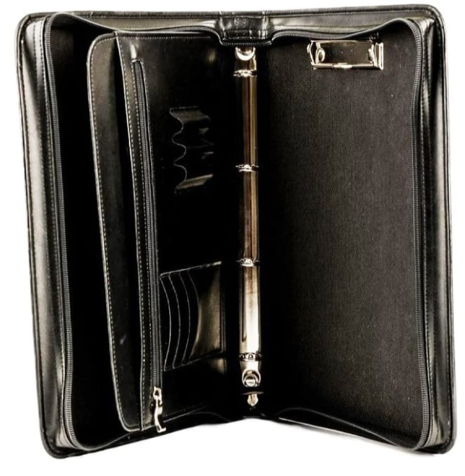 Business folder made of imitation leather AMO SSBW05 black