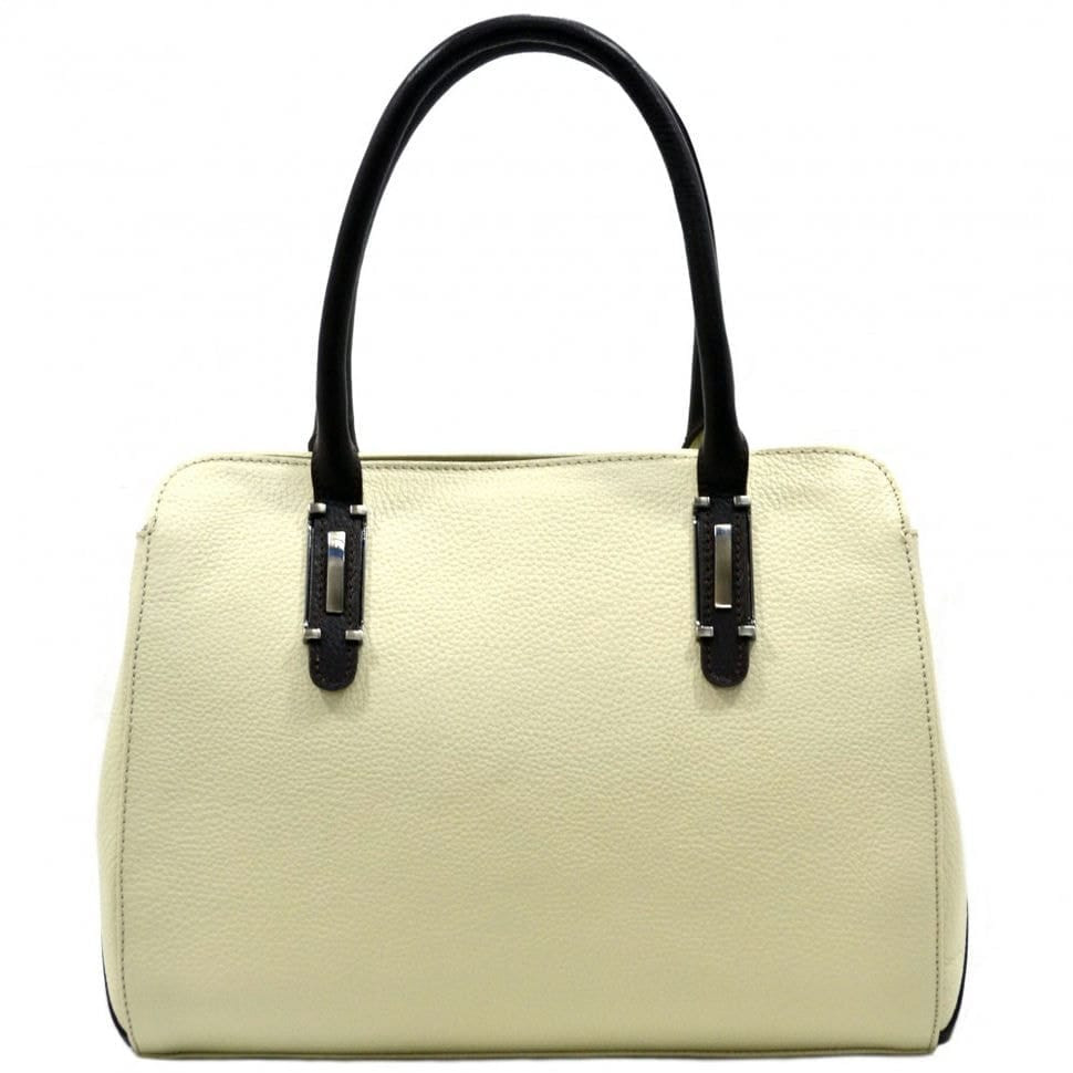 Сумка жіноча шкіряна Desisan 2918-281 білий флотар