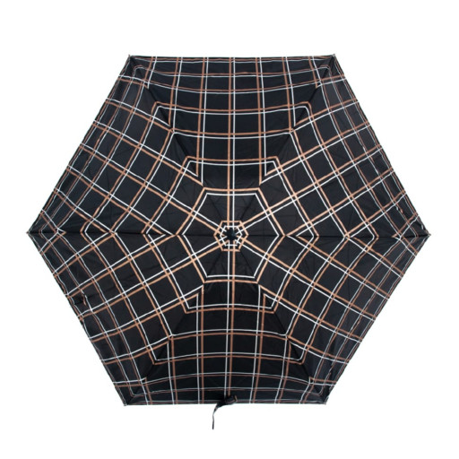 Міні парасолька жіноча Fulton Tiny-2 L501 Golden Check (Золота Клітка)