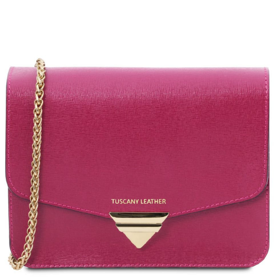 Шкіряний клатч TL Bag Saffiano з ланцюжковим ремінцем Tuscany TL141954