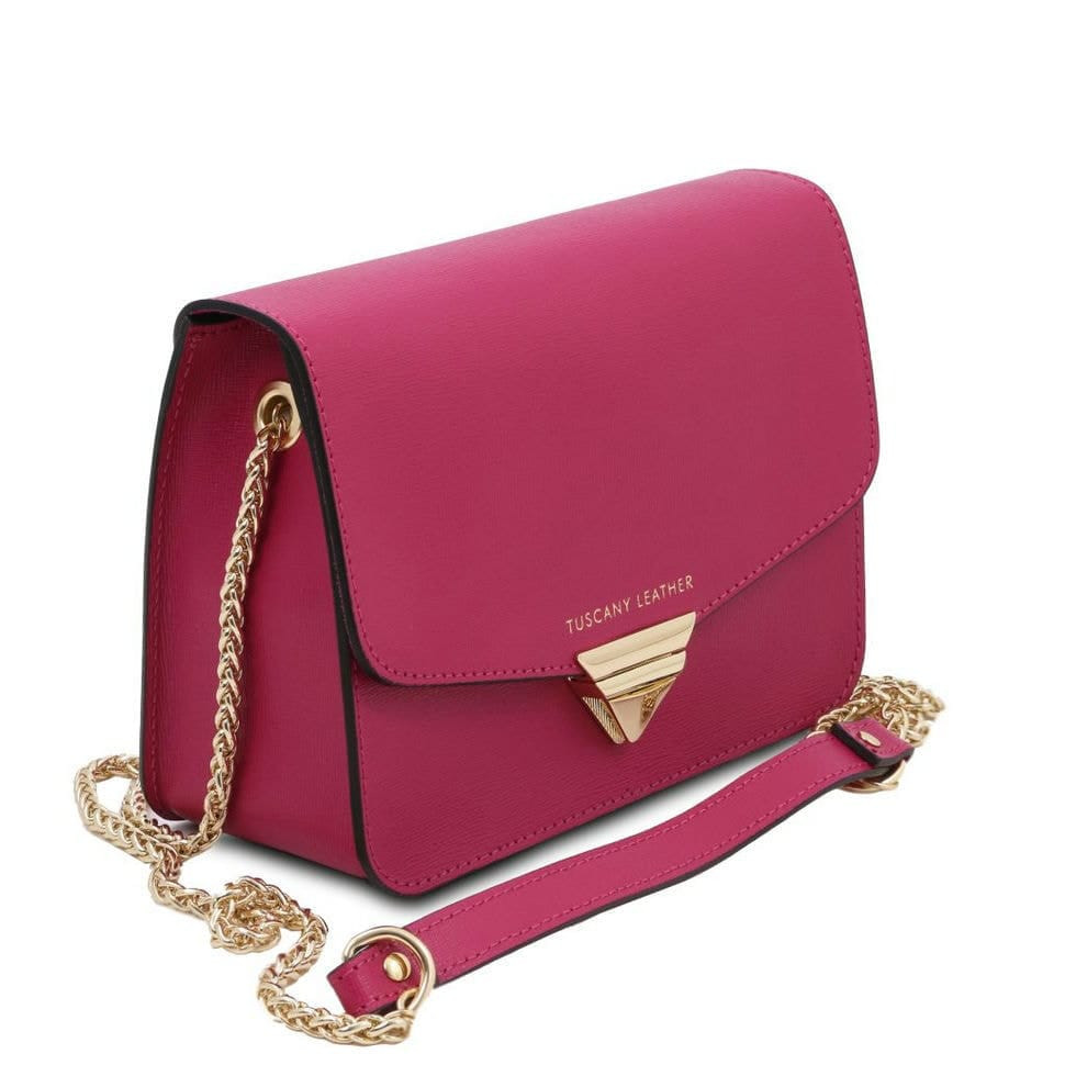 Шкіряний клатч TL Bag Saffiano з ланцюжковим ремінцем Tuscany TL141954