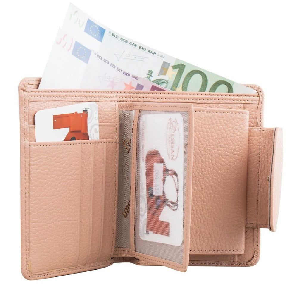 Гаманець жіночий шкіряний Desisan 086-606 пудра флотар