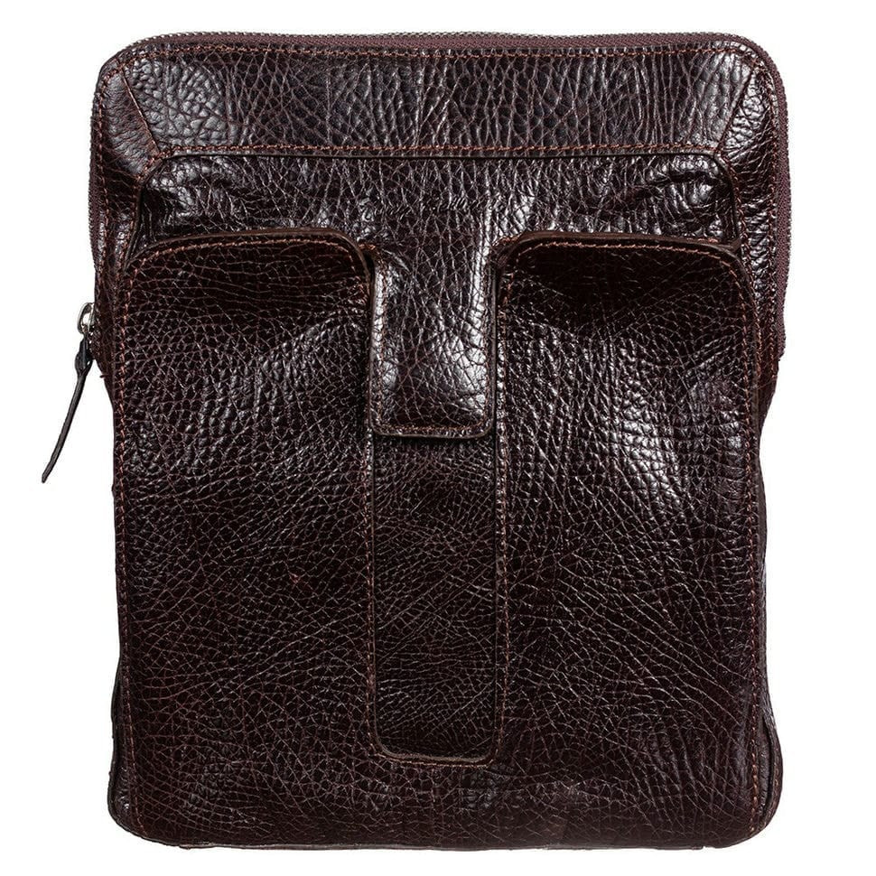 Барсетка м'яка шкіряна Tony Bellucci 5058-886 коричневий флотар