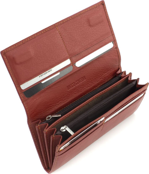 Світло-коричневий жіночий гаманець з натуральної шкіри шкіри Marco Coverna MA501-1 Brown