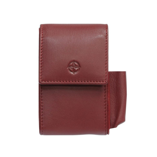 Футляр для цигарок шкіряний Cortina 5082 rosso червоний