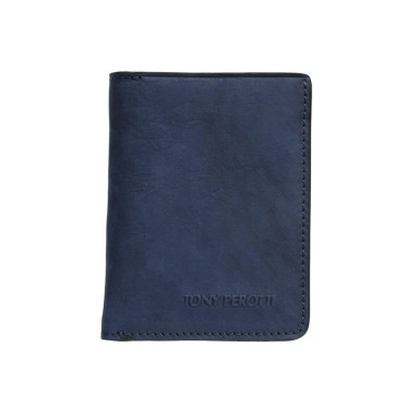 Leather wallet Metropolis 3549 navy blue