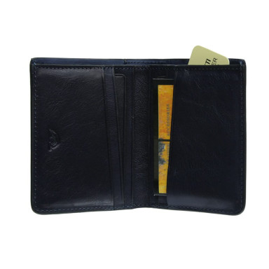 Leather wallet Metropolis 3549 navy blue