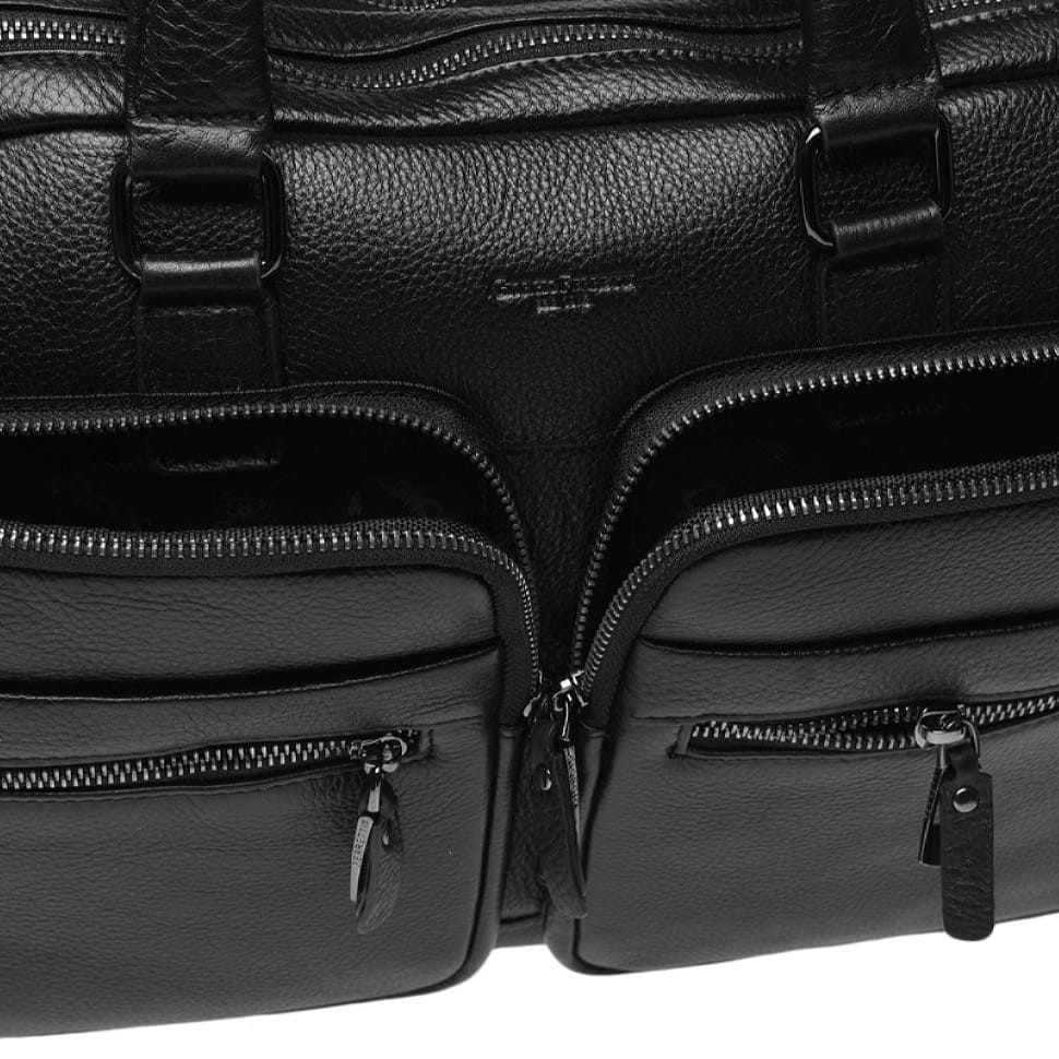 Чоловіча шкіряна сумка Giorgio Ferretti 5359-1-black