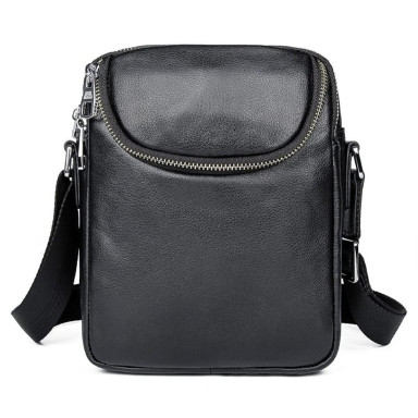 Men's leather messenger bag JD1053AS John McDee