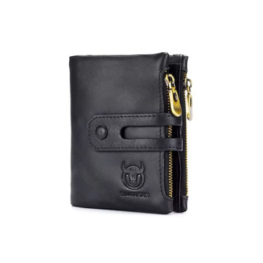 Mens folding wallet with button TB021A Bull