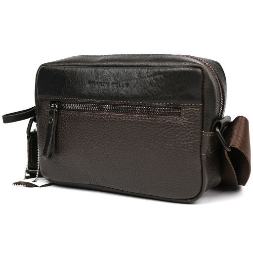 Сумка через плече компактна вертикальна Grande Pelle 736720 Urban Classic